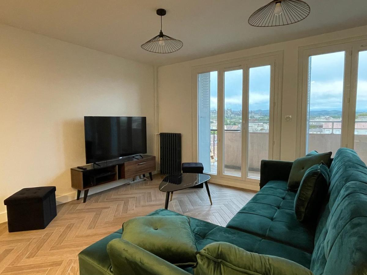 Appartement Cosy Avec Vue Imprenable Sur La Cite Carcassonne Exteriér fotografie